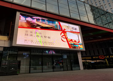 P6 Outdoor Digital Advertising LED Display 6mm Pixel Pitch Untuk Pusat Perbelanjaan