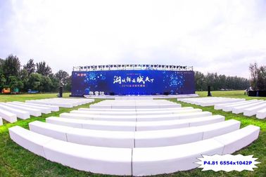 Tampilan Layar LED Penuh Warna Luar P4.81mm 6554 * 1024P Untuk Pertunjukan Iklan Panggung