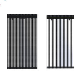 P31.25 Ultrathin Layar Tirai LED Transparan Kapasitas Beban Angin Yang Sangat Kuat