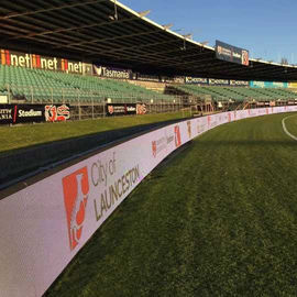 Stadion terbuka Perimeter LED Display 6mm Pixel Pitch SPCC / Bahan Kabinet Paduan Magnesium