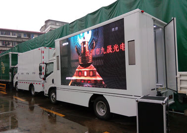 HD P16 Mobile Trailer LED Display Desain Pemindaian Statis 15 - 200m Jarak Pandang
