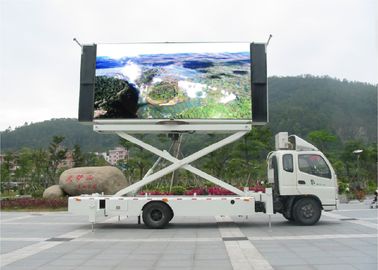 Big Size Outdoor P6 Mobile Trailer LED Display Kontrol Tingkat 100 Tingkat