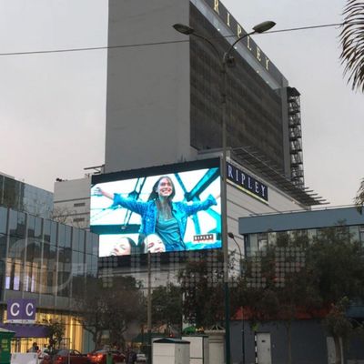 P10 HD High Brightness LED Display Modul Full Color 320 * 160mm Ukuran FCC Disetujui