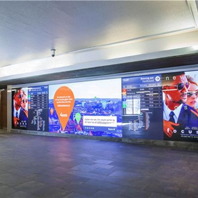 Lampu Dinding P3 SMD2121 Video, Tampilan Iklan Digital Outdoor 3mm Pixel Pitch
