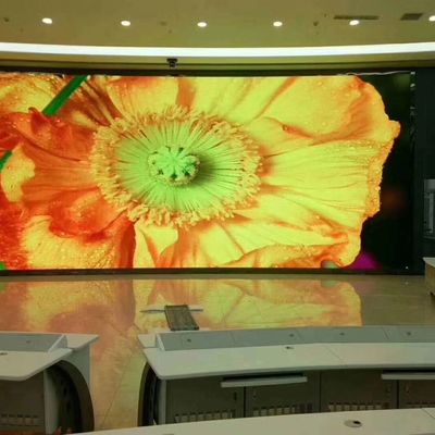 Layar Iklan Dinding Video HD P3 Indoor LED Kecerahan Tinggi 3 - 15m Jarak Pandang