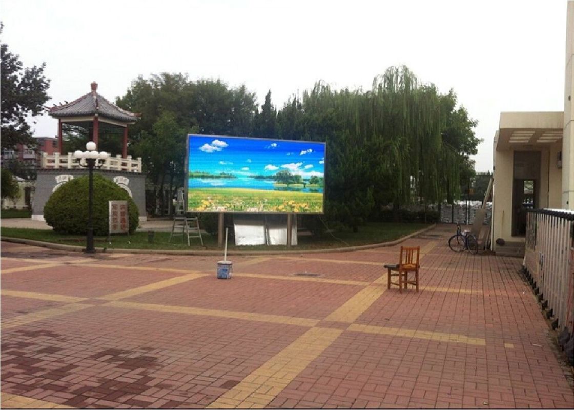 Periklanan P10 terbuka Full Color Led Display, Led Video Wall Screen 220V / 110V