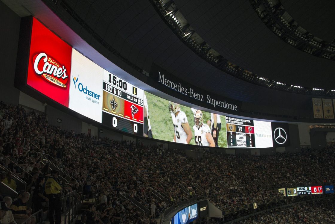 Layar Led Curved P5.95 Untuk Acara, Outdoor Led Display Board Metode Kontrol Sinkron