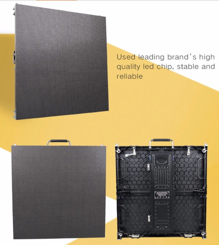 P3 Pitch Curved Indoor Dinding Video LED 14 - 16 Bit Skala Abu-abu Untuk Iklan
