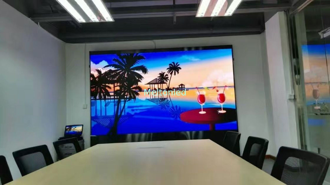 Tampilan Video LED P3 Penuh Warna Melengkung, Dinding Video LED Dalam Ruangan Untuk Konferensi