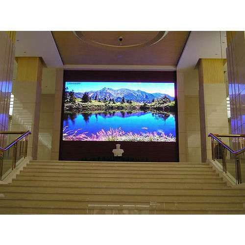 P4 800 Nits Kecerahan Tinggi Indoor Video Wall LED 14 - 16 Bits Untuk Iklan