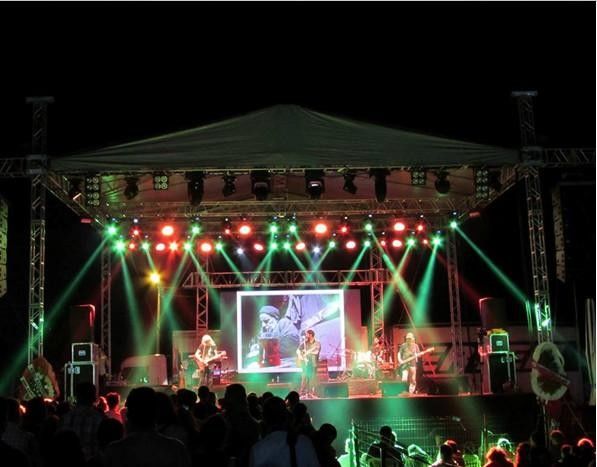 IP65 Pelindung P6 terbuka Led Video Wall, Led Layar Backdrop 6m Melihat Jarak