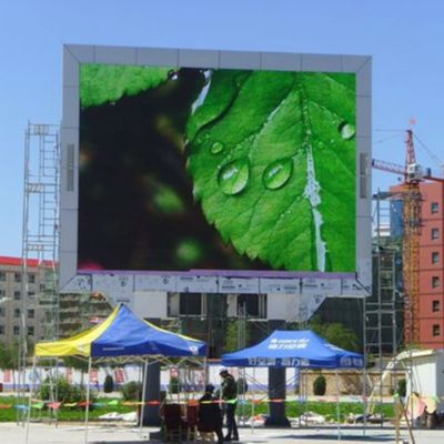 SMD Outdoor P10 Layar Led Definisi Tinggi, Papan Layar Led Luar Ruangan 14 - 16 Bit